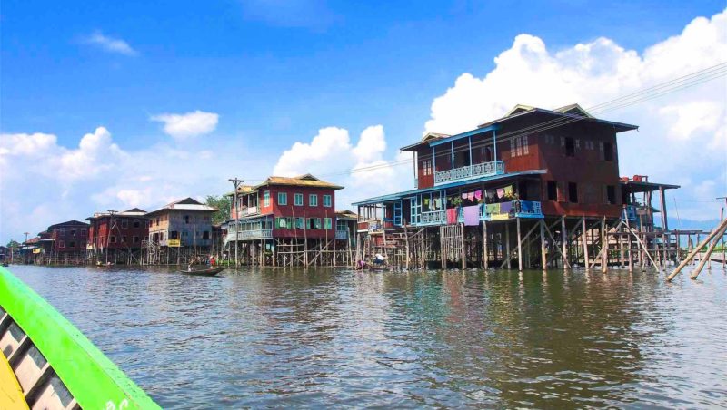 Inle Lake houses, Burma